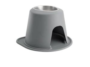 WeatherTech Pet Feeding System Single High 64oz 10in. Stainless Bowl - Dark Grey | SH6410DGDG