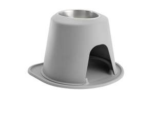 WeatherTech Pet Feeding System Single High 64oz 10in. Stainless Bowl - Light Grey | SH6410LGLG