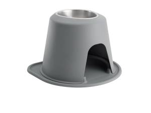 WeatherTech Pet Feeding System Single High 64oz 12in. Stainless Bowl - Dark Grey | SH6412DGDG