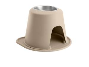 WeatherTech Pet Feeding System Single High 64oz 12in. Stainless Bowl - Tan | SH6412TNTN