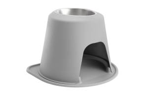 WeatherTech Pet Feeding System Single High 96oz 14in. Stainless Bowl - Light Grey | SH9614LGLG