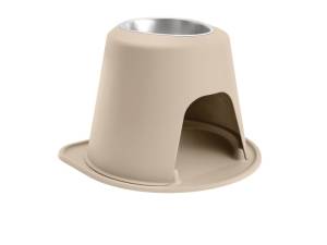 WeatherTech Pet Feeding System Single High 96oz 14in. Stainless Bowl - Tan | SH9614TNTN