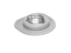 WeatherTech Pet Feeding System Single Low 8oz 1in. Stainless Bowl - Light Grey | SL0801LG
