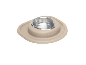 WeatherTech Pet Feeding System Single Low 8oz 1in. Stainless Bowl - Tan | SL0801TN