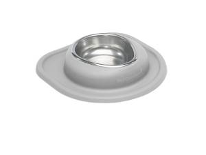 WeatherTech Pet Feeding System Single Low 16oz 2in. Stainless Bowl - Light Grey | SL1602LG