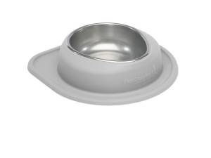 WeatherTech Pet Feeding System Single Low 64oz 3in. Stainless Bowl - Light Grey | SL6403LG