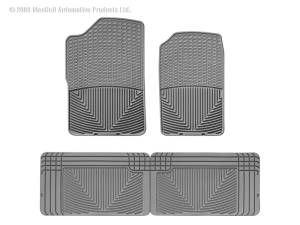 Floor Mat Set FloorMat WeatherTech 80-99 GMC C/K Series Pickup Front and Rear Rubber Mats - Grey | W14GR-W25GR