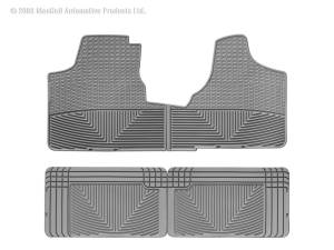WeatherTech - Floor Mat Set FloorMat WeatherTech 96-00 Plymouth Voyager Front and Rear Rubber Mats - Grey | W16GR-W25GR - Image 2