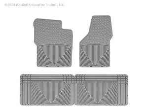 Floor Mat Set FloorMat WeatherTech 99-10 Ford F250/F350/F450/F550 Front and Rear Rubber Mats - Grey | W19GR-W25GR