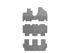 Floor Mat Set FloorMat WeatherTech 11+ Honda Odyssey Front/Rear/and Rear Rubber Mats - Grey | W211GR-W212GR-W213GR
