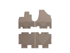 WeatherTech - Floor Mat Set FloorMat WeatherTech 11+ Honda Odyssey Front and Rear Rubber Mats - Tan | W211TN-W212TN - Image 3