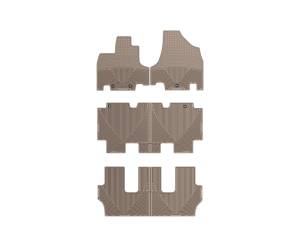 WeatherTech - Floor Mat Set FloorMat WeatherTech 11+ Honda Odyssey Front/Rear/and Rear Rubber Mats - Tan | W211TN-W212TN-W213TN - Image 2