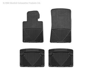 Floor Mat Set FloorMat WeatherTech 77-88 Porsche 924 Front and Rear Rubber Mats - Black | W24-W20