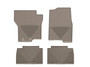 Floor Mat Set FloorMat WeatherTech 07+ Ford Expeditiion Front and Rear Rubber Mats - Tan | W241TN-W185TN