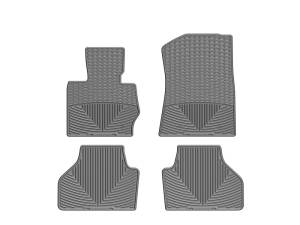 Floor Mat Set FloorMat WeatherTech 11+ BMW X3 Front and Rear Rubber Mats - Grey | W258GR-W259GR