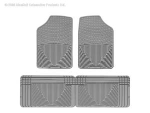 WeatherTech - Floor Mat Set FloorMat WeatherTech 84-95 Plymouth Voyager Front and Rear Rubber Mats - Grey | W2GR-W25GR - Image 3