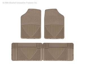 WeatherTech - Floor Mat Set FloorMat WeatherTech 84-95 Plymouth Voyager Front and Rear Rubber Mats - Tan | W2TN-W25TN - Image 3