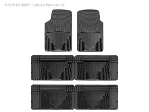 Floor Mat Set FloorMat WeatherTech 80-93 Volkswagen Vanagon Front/Rear/and Rear Rubber Mats - Black | W3-W25-W25