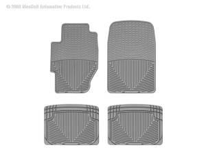 Floor Mat Set FloorMat WeatherTech 85-00 Honda Civic Front and Rear Rubber Mats - Grey | W34GR-W20GR