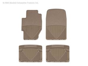 Floor Mat Set FloorMat WeatherTech 85-00 Honda Civic Front and Rear Rubber Mats - Tan | W34TN-W20TN