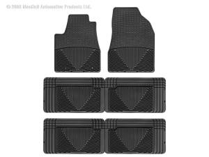 Floor Mat Set FloorMat WeatherTech 97-98 Pontiac Trans Sport Front/Rear/and Rear Rubber Mats - Black | W40-W25-W25