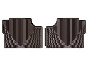 WeatherTech 17+ Ford F-250 / F-350 / F-450 / F-550 Crew Cab Rear Rubber Mats - Cocoa | W409CO