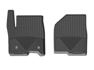 WeatherTech 2019+ Chevrolet Silverado 1500 Crew Cab Front Rubber Mats - Black | W489