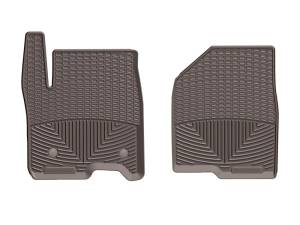 WeatherTech 2019+ Chevrolet Silverado 1500 Crew Cab Front Rubber Mats - Cocoa | W489CO