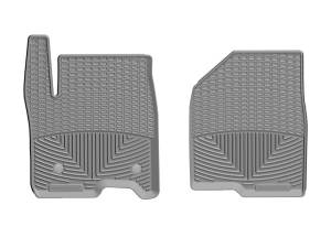 WeatherTech 2019+ Chevrolet Silverado 1500 Crew Cab Front Rubber Mats - Grey | W489GR