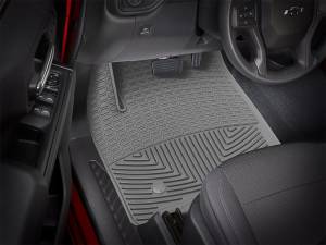 WeatherTech - WeatherTech 2019+ Chevrolet Silverado 1500 Crew Cab Front Rubber Mats - Grey | W489GR - Image 2