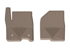 WeatherTech 2019+ Chevrolet Silverado 1500 Crew Cab Front Rubber Mats - Tan | W489TN