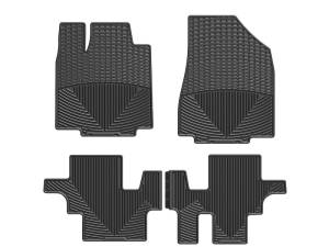 Floor Mat Set FloorMat WeatherTech 05-06 Saab 9-2X Front and Rear Rubber Mats - Black | W52-W50