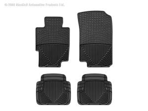 WeatherTech - Floor Mat Set FloorMat WeatherTech 03-08 Acura TSX Front and Rear Rubber Mats - Black | W58-W50 - Image 2