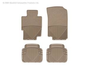 WeatherTech - Floor Mat Set FloorMat WeatherTech 03-08 Acura TSX Front and Rear Rubber Mats - Tan | W58TN-W50TN - Image 2