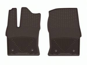 WeatherTech 22-23 Toyota Tundra Double Cab (Incl. 2022 Tundra Hybrid) Front Rubber Mats - Cocoa | W611CO