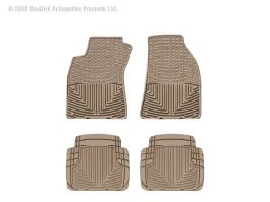 Floor Mat Set FloorMat WeatherTech 95-11 Audi A6/S6 Front and Rear Rubber Mats - Tan | W67TN-W50TN