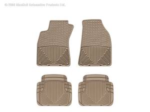 WeatherTech - Floor Mat Set FloorMat WeatherTech 95-11 Audi A6/S6 Front and Rear Rubber Mats - Tan | W67TN-W50TN - Image 2