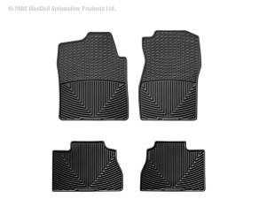 Floor Mat Set FloorMat WeatherTech 07 Chevrolet Silverado Front and Rear Rubber Mats - Black | W72-W70