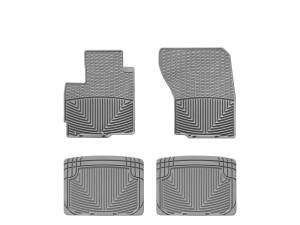 Floor Mat Set FloorMat WeatherTech 07-11 Mitsubishi Outlander Front and Rear Rubber Mats - Grey | W83GR-W20GR