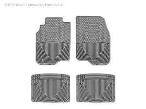 Floor Mat Set FloorMat WeatherTech 07-09 Saturn Aura Front and Rear Rubber Mats - Grey | W89GR-W20GR