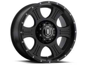 ICON Shield 20x9 5x150 16mm Offset 5.625in BS 110.1mm Bore Satin Black Wheel | 1020905556SB