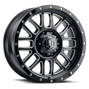 ICON Alpha 20x9 6x135 16mm Offset 5.625in BS Gloss Black Milled Spokes Wheel | 1220906356GBMW