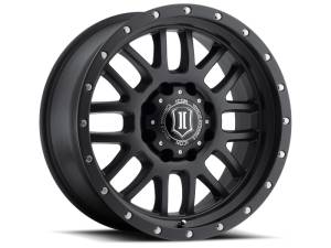 ICON Alpha 20x9 8x170 0mm Offset 5in BS 125.2mm Bore Satin Black Wheel | 1220908150SB