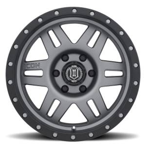 ICON - ICON Six Speed 17x8.5 6x5.5 25mm Offset 5.75in BS 108.1mm Bore Titanium Wheel | 1417858357TT - Image 9