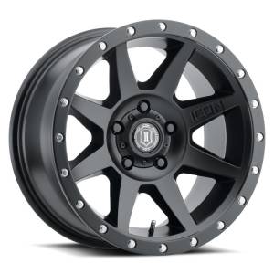 ICON Rebound 17x8.5 5x4.5 0mm Offset 4.75in BS 71.5mm Bore Satin Black Wheel | 1817856547SB