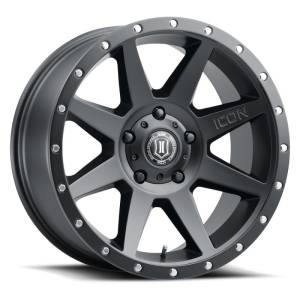 ICON - ICON Rebound 20x9 5x150 16mm Offset 5.625in BS Satin Black Wheel | 1820905556SB - Image 1