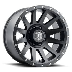 ICON Compression 20x10 8x170 -19mm Offset 4.75in BS 125mm Bore Satin Black Wheel | 2020108147SB