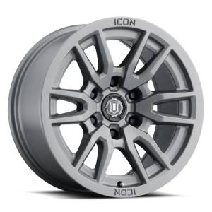 ICON Vector 6 17x8.5 6x135 6mm Offset 5in BS 87.1mm Bore Titanium Wheel | 2417856350TT