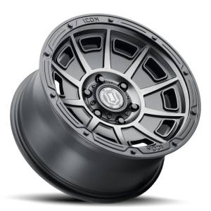 ICON - ICON Victory 17x8.5 5x4.5 0mm Offset 4.75in BS Smoked Satin Black Tint Wheel | 3017856547SSBT - Image 2