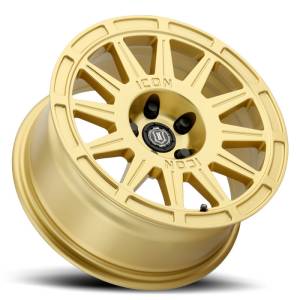 ICON - ICON Ricochet 17x8 5x4.5 38mm Offset 6in BS - Gloss Gold Wheel | 7017806560GG - Image 2
